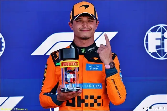 Lando Norris won the sprint qualifying.